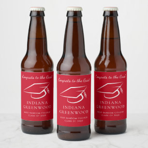 Elegant Afstuderen 2025 Script Modern Bier Etiket
