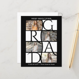 Elegant Afstuderen 5-foto zwart-wit Afstuderen