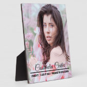 Elegant Afstuderen aangepaste foto Fotoplaat (Zijkant)