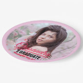 Elegant Afstuderen aangepaste foto Papieren Bordje (Gekanteld)