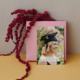 Elegant Afstuderen Aankondiging Meerdere Foto's