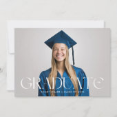 Elegant Afstuderen Aankondiging van het Afstuderen (Voorkant)