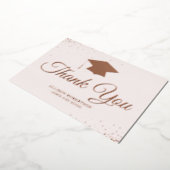 elegant afstuderen dank je creditcard folie uitnodiging (Gedraaid)