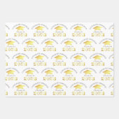 Elegant Afstuderen Faux Gold Foil Aangepaste kleur Inpakpapier Vel (Voorkant 2)