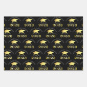 Elegant Afstuderen Faux Gold Foil Aangepaste kleur Inpakpapier Vel (Voorkant)