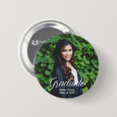 Elegant Afstuderen Foto Persoonlijk Afstuderen Ronde Button 5,7 Cm (Voorkant /achterkant)