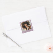 Elegant Afstuderen Foto Sticker met Roze Bow (Envelop)
