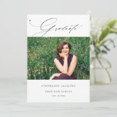 Elegant Afstuderen Fotoklasse van aankondiging (Staand voorkant)