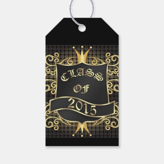 Elegant Afstuderen Gift Label - SRF Cadeaulabel (Voorkant)