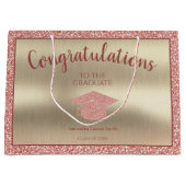 Elegant Afstuderen Klasse van 2022 Gefeliciteerd Groot Cadeauzakje (Voorkant)