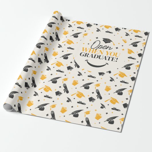 Elegant Afstuderen Klasse van 2024 Keepsake Afstud Cadeaupapier (Uitgerold)