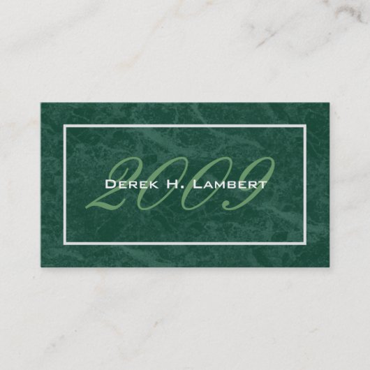 Elegant Afstuderen Name Cards - Class of 2009 Contactkaartje (Voorkant)