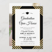 Elegant afstuderen Open house Kaart (Voorkant / Achterkant)