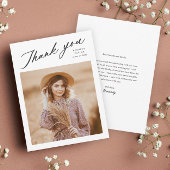 Elegant Afstuderen Photo Afstuderen Bedankkaart