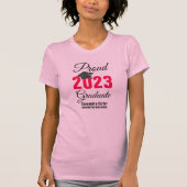 Elegant Afstuderen Proud Afstuderen T-shirt (Voorkant)