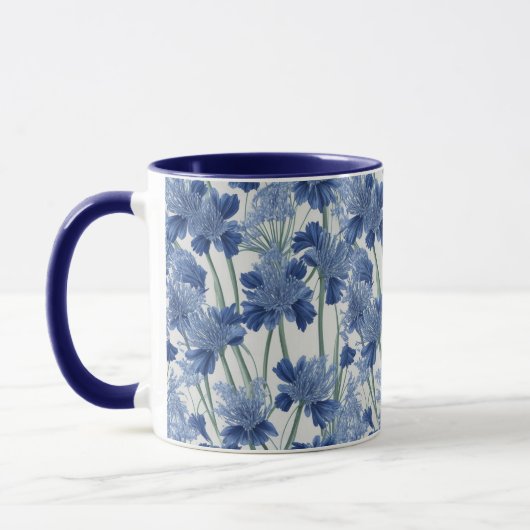 Élégant agapanthus floral Mug (Gauche)