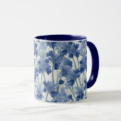 Élégant agapanthus floral Mug (Devant droit)