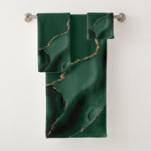 Élégant Agate Vert Émeraude Or (En situation)