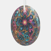 Elegant AI Art Ornament (Voorkant links)