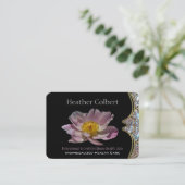 Élégant aidant professionnel Petal Carte de visite (Debout devant)