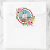 Élégant Ajoutez votre propre Sticker Mariage Photo (Sac)