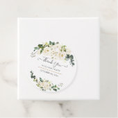 Elegant Alabaster Waterverf Rozen dank u Bedankjes Labels (In situ)