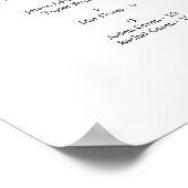 Elegant alfabetisch weddenschap poster (Hoek)