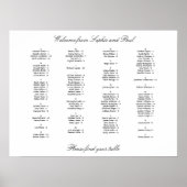 Elegant alfabetisch weddenschap poster (Voorkant)