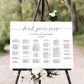 Elegant alfabetisch weddenschap poster