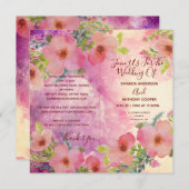 Elegant alles in één elegante waterverf flyer (Voorkant / Achterkant)