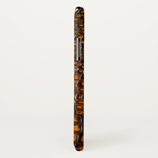 Elegant Alligator Skin Monogram Case-Mate iPhone Case (Achterkant / rechts)