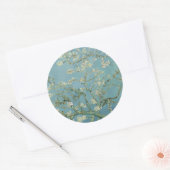 Elegant "Almond Blossom"-boom Ronde Sticker (Envelop)