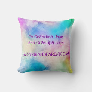 Elegant Amazing Grandparent Day Waterverf Art Kussen