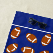 Elegant Amerikaans Football op blauw Strandlaken (In situ)