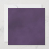 Elegant Amethyst Paars Roos & Oval Foto Weddenscha Save The Date (Achterkant)