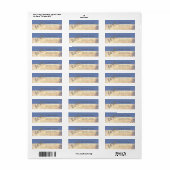 Élégant, Amour, Étiquette de adresse Bokeh (Feuille entière)