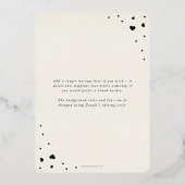 Élégant "Amour" Valentines Jour Carte photo (Verso)