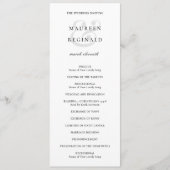 Elegant Ampersand Formele Traditionele Weddenschap Programma (Voorkant)