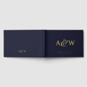 Elégant Ampersand Monogram Gold Marine Mariage ble (Complet)