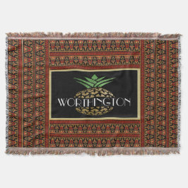 Elegant anananas Gepersonaliseerd Deken