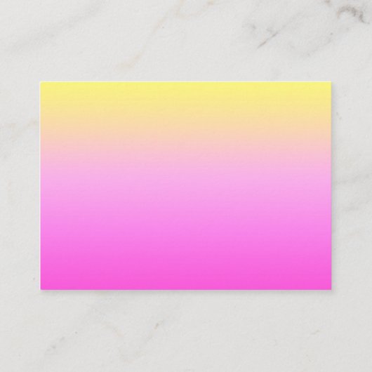 Elegant ananas in Pinks en Gold Visitekaartje (Achterkant)