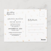 Elegant Anchor, Nautical Save the Date Briefkaart (Achterkant)