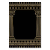 Elégant Ancien Parti de Grèce Numéros de table (Dos)