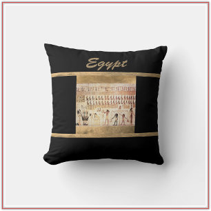Elegant Ancient Egypt Black Sierkussen
