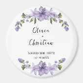Elegant and Personalized Save the Date Magnet (Devant)