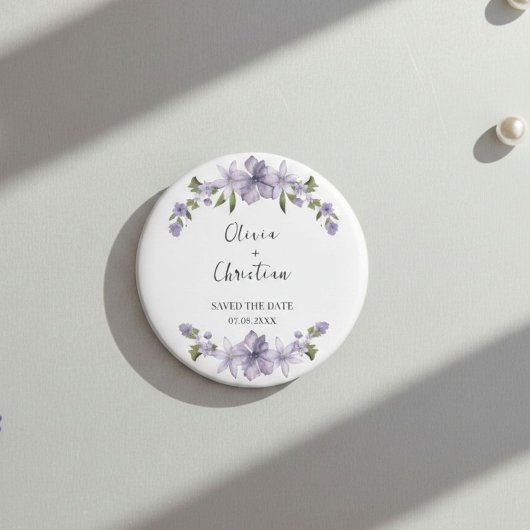 Elegant and Personalized Save the Date Magnet