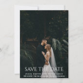 Elegant and Simple White Typography Wedding STD Kaart (Voorkant)