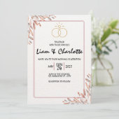 Elegant and Timeless Wedding Sjabloon Kaart (Staand voorkant)