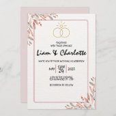 Elegant and Timeless Wedding Sjabloon Kaart (Voorkant / Achterkant)