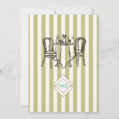 Elegant and Whimsical Pastel Stripes  Kaart (Achterkant)